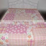 2015 Fashionable Fake Patchwork Printed Microfiber Qulit thumbnail-1