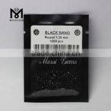 Factory Wholesale Price Gemstone Round 1.5mm Black Nano Gems thumbnail-1