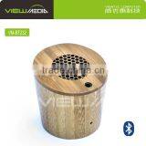 VM-BT232 Slope Shape Retro Wooden Bluetooth Speaker Bluetooth Mini Speaker thumbnail-4