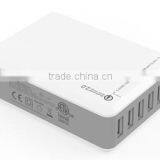 Six Outputs USB Charger With Qualcomm QC 2.0 Chip Based 12V 1.24A Output for More Devices thumbnail-2