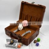 customized MDF leather wine box, leather wine box