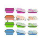 Food Grade Foldable Silicone Lunch Box thumbnail-2