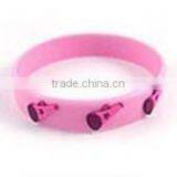 Custom Logo Cheap Silicone Thin Silicone Bracelet thumbnail-4