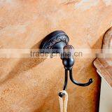 2016 Bathroom Accessory With Brass Black Archaize Carved Single Robe Hook . thumbnail-2