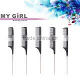 MY GIRL 2016 New Arrival Cheap Durable Professional Salon Comb Rat Tail Antistatic Carbon Fiber Comb Set thumbnail-1