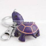 Handmade Leather Turtle Key Chain thumbnail-1