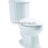 Bathroom Sanitary Ware Siphonic Two Piece Corner Toilet DT2201 thumbnail-1