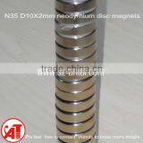 Rare Earth Neodymium Magnet Cylinder N35 D10X2mm
