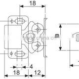 Kitchen Cabinet Cupboard Door Ball Double Roller Catch thumbnail-2
