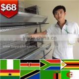 Trade assurance NO.1 easy installation 90 dollars quality 3 tier 24 nest layer chicken cage