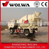 China Manufacture 4m3 Concrete Mixer Truck From Wolwa thumbnail-2