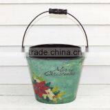 2015 New Design Paper Decal Metal Xmas Bucket Wholesale thumbnail-1