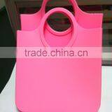 Ladies Designer Jelly Rubber Silicone Tote Weekend Shopping Handbag Shoulder Bag thumbnail-1