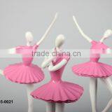 Resin Craft Lovely Dancing Girl Ballerina Statue thumbnail-3