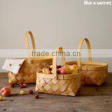 Wholesale Cheap Water Fir Wood Chip Fruit Basket thumbnail-1