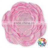 Colorful Satin Poppy Layered Flower Fabric Handmade Flowers For Baby Girl Hair Accessories thumbnail-3