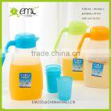 Cold Kettle Sets With Lid Plastic Juice and Tea Vottle With 4 Cups thumbnail-1