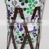 County Style Foldable Laundry Basket Hamper thumbnail-1