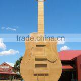 Vivid Guitar Standing of Garden Stainless Steel Sculptures thumbnail-1