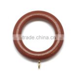 High Quality Wooden Curtain Rod Ring ID40mm/OD65mm Dark Brown Coated