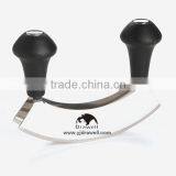 KN-5228 5-Inch Blades Stainless Steel Mezzaluna Herb Chopper thumbnail-2