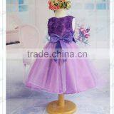 2015 Summer New 2-13Y Girls Fashion Flowers Wedding Baby Princess Dress Kids Children High Quality Long Vestidos. Free Shipping thumbnail-4