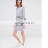 Shift Dresses, Loose Casual Short Sleeve Stripe Fashion Dress thumbnail-1
