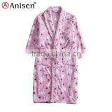 China Manufacturer Hotel/home Printing Coral Fleece Bathrobes thumbnail-1