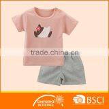 New Summer Boutique Animal Printed Cotton Kids Clothing Set thumbnail-2