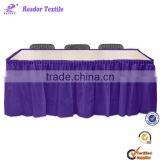 Hot Sale Polyester Material Table Skirt for Weddings thumbnail-1