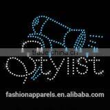 Uniflying Latest Fashion Comb Scissors Dryer Hairdresser Iron on Rhinestone Sheets thumbnail-5