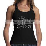 Cheap Custom Polyester Tank Tops Cheer Mom thumbnail-1
