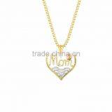 Two Tone Plated Name Pendant thumbnail-1