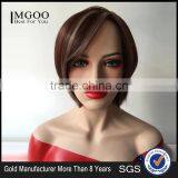 Wholesale Machibe Made Wigs Straight Short Bob Lace Front Wig Bob Style Natural Scalp Wig For Black Women thumbnail-1