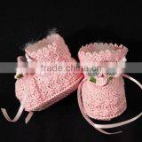 Flower Ribbon Hat With Ear Handmade Crochet Baby Pattern Clothes thumbnail-3