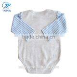 Wholesale Baby Boys Clothes Stripe Long Sleeve Baby Bodysuit With Pocket thumbnail-3