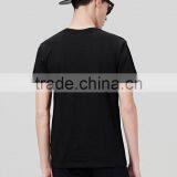 New Fashion Design Blank Black Slim Fit Tee Custom Men t Shirt Wholesale China thumbnail-2