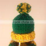 Christmas Decoration Knitted Cap With Wool Pompom Cute Little Knitted Cap thumbnail-3