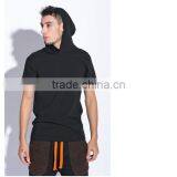 High Quality Custom Cotton/polyester Short Sleeve Pullover Hoodie thumbnail-4