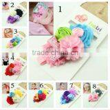 New Style Beautiful Chiffon Headband Hairband Baby Girls Big Flowers Headbands With Elastic Kids' Hair Accessories Baby Headwear thumbnail-1