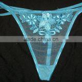 Blue Silk String/thong Bikini thumbnail-4