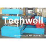 7 Rollers Leveling 10 - 12m/min W Beam Roll Forming Machine for Crash Barrier
