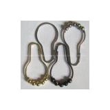 Double Hook Roller Ball Curtain Rings