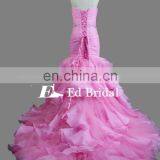 ED Bridal Sweetheart Neckline Pleated Organza 2017 Fat Women Mermaid Prom Dress 2017 thumbnail-2