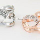 White Gold Plated Rings Women Wedding Engagement Rings Fashion CZ Diamond Vintage Jewelry thumbnail-5