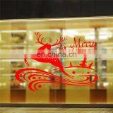 Christmas Home Decoration Supply Merry Christmas Sika Deer Christmas Tree Pattern Removable Car Wall Stickers thumbnail-4