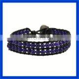 New 2014 Magnetic Clasp Leather Wrap Bracelet TPCL132 thumbnail-1