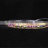 Multi Colour Thin Crystal Bangle thumbnail-1
