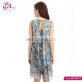 Summer Fashion High Quality Modern Polyester Women Dresses With Print thumbnail-3