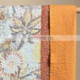 Indian kantha bedcover with 2 cushions